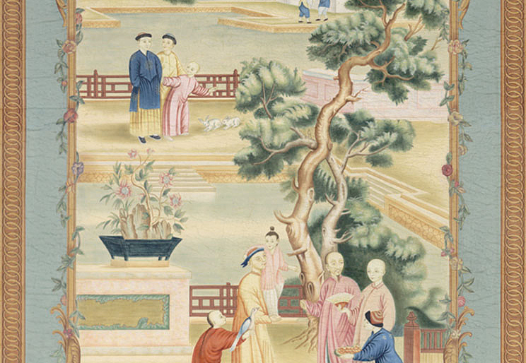 Панно и фотообои Iksel Scenic & Architectural Wallpapers Chinois Blue CH BL4