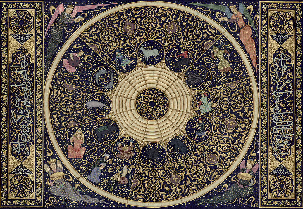 Панно и фотообои Iksel Scenic & Architectural Wallpapers Tabletops PERSIAN 14TH CENTURY ASTROLOGICAL CHART