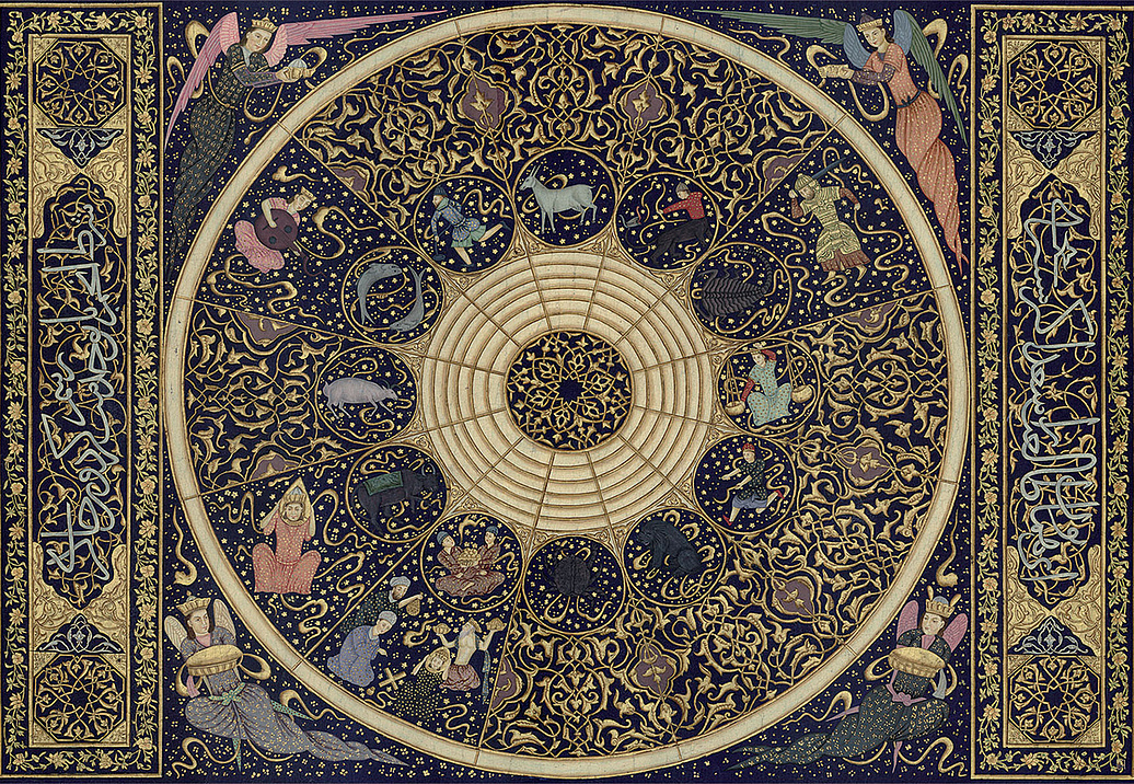 Панно и фотообои Iksel Scenic & Architectural Wallpapers Tabletops PERSIAN 14TH CENTURY ASTROLOGICAL CHART