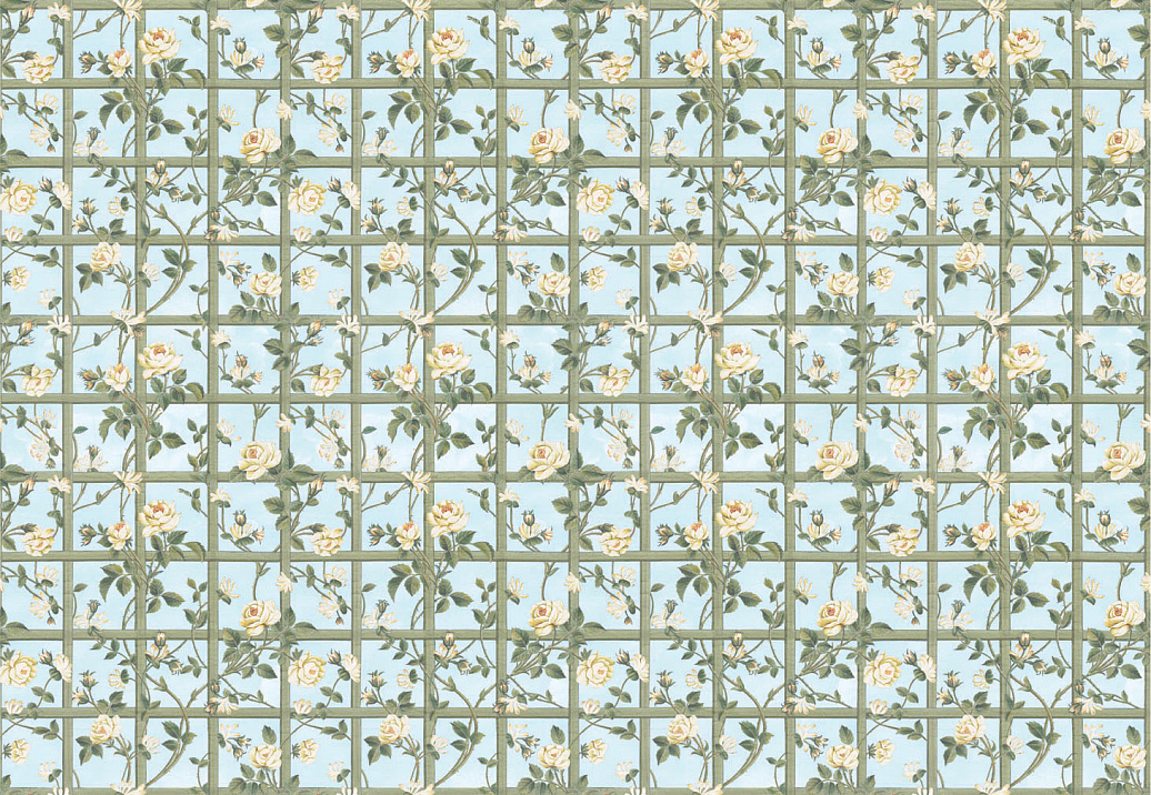 Панно и фотообои Iksel Scenic & Architectural Wallpapers 18th Cent Rose Trellis Ceiling
