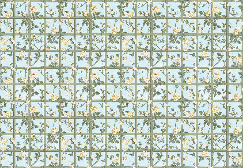 Панно и фотообои Iksel Scenic & Architectural Wallpapers 18th Cent Rose Trellis Ceiling