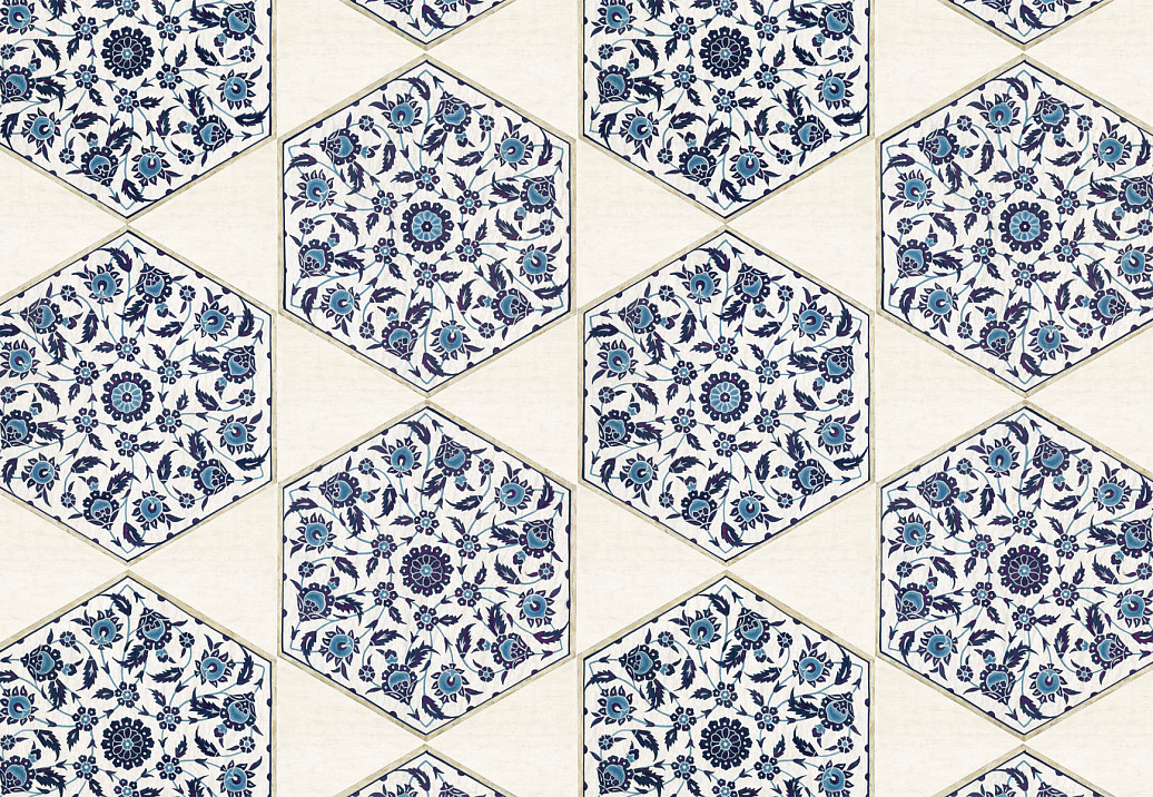 Панно и фотообои Iksel Scenic & Architectural Wallpapers Iznik Collection IZNIK HEXAGONAL