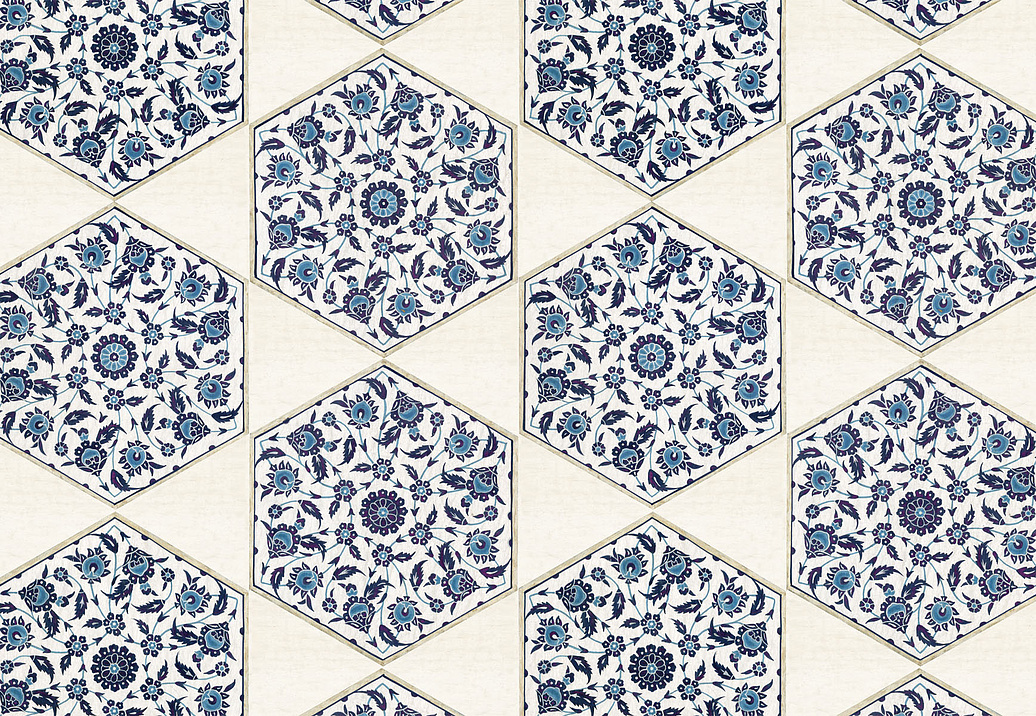 Панно и фотообои Iksel Scenic & Architectural Wallpapers Iznik Collection IZNIK HEXAGONAL
