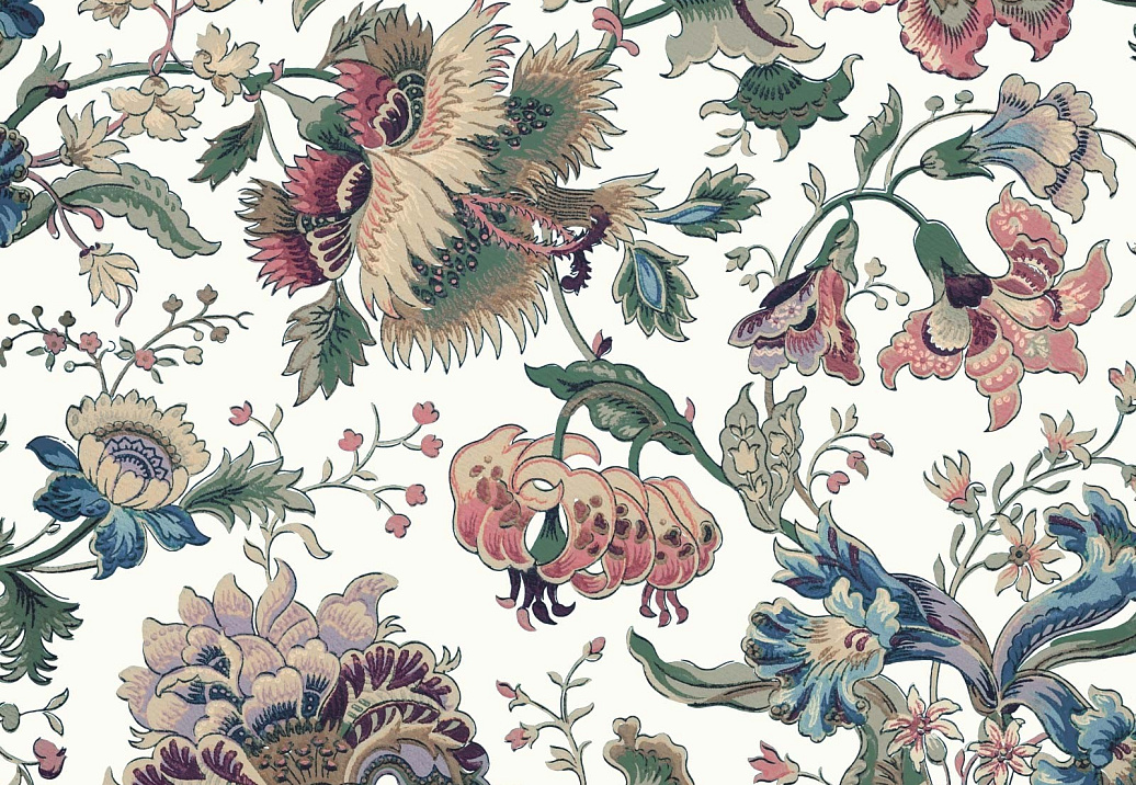 Ткань House Of Hackney Majorelle Cotton Linen 1-FA-MAJ-CL-ECR-XXX-XXX