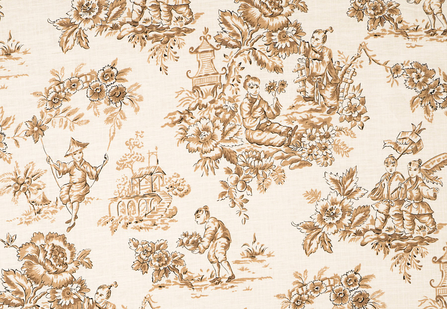 Ткань Trend Jaclyn Smith Home brown black 01827 Caramel