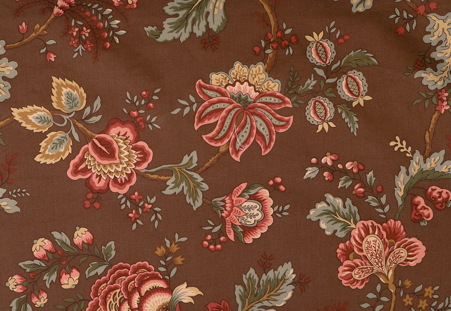 Ткань Trend Jaclyn Smith Home brown black 01830 Coffee