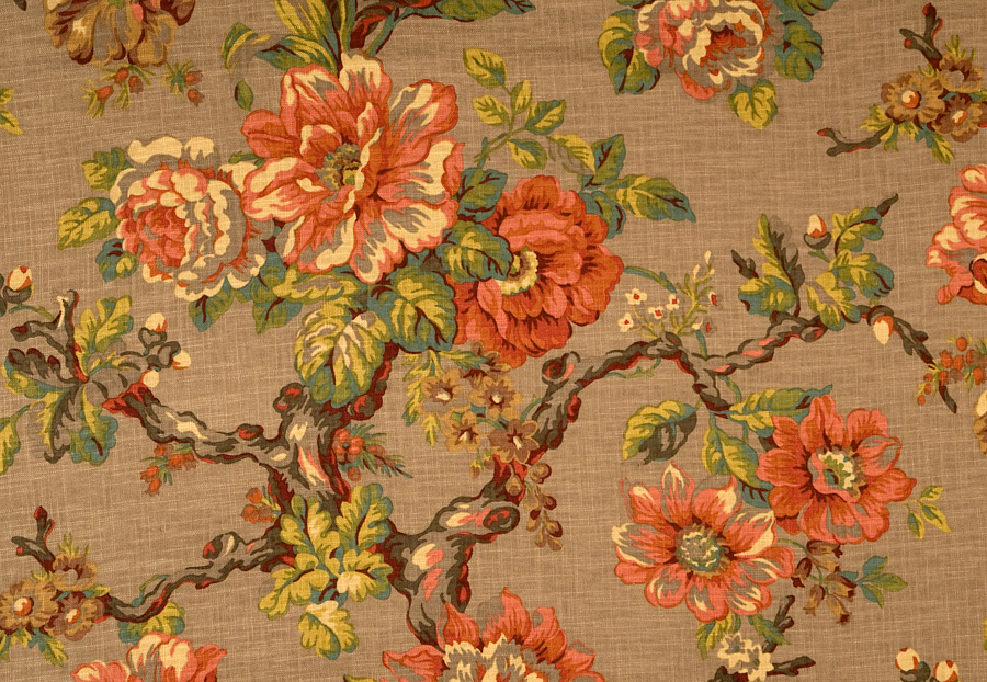 Ткань Trend Jaclyn Smith Home brown black 01834 Caramel