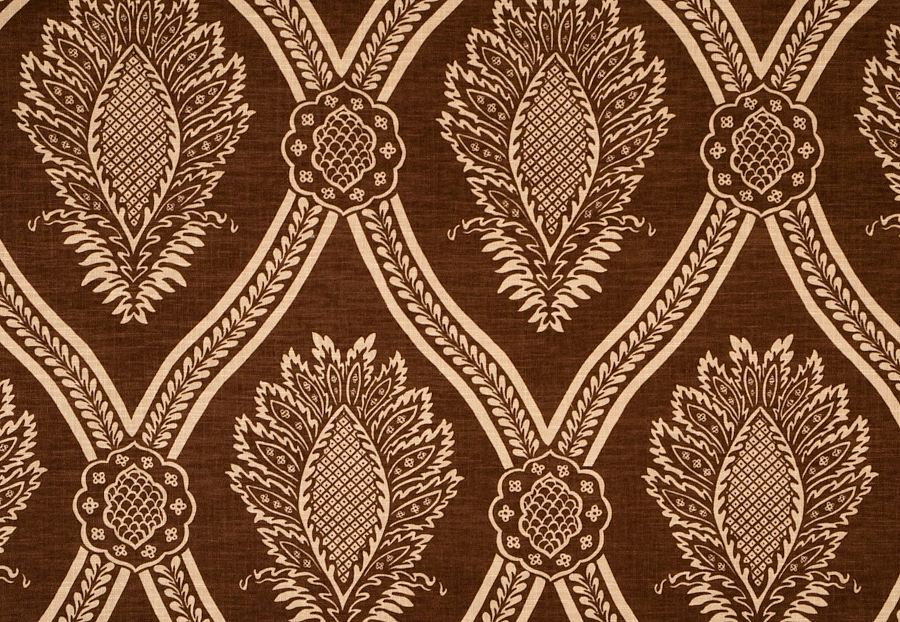 Ткань Trend Jaclyn Smith Home brown black 01835 Coffee