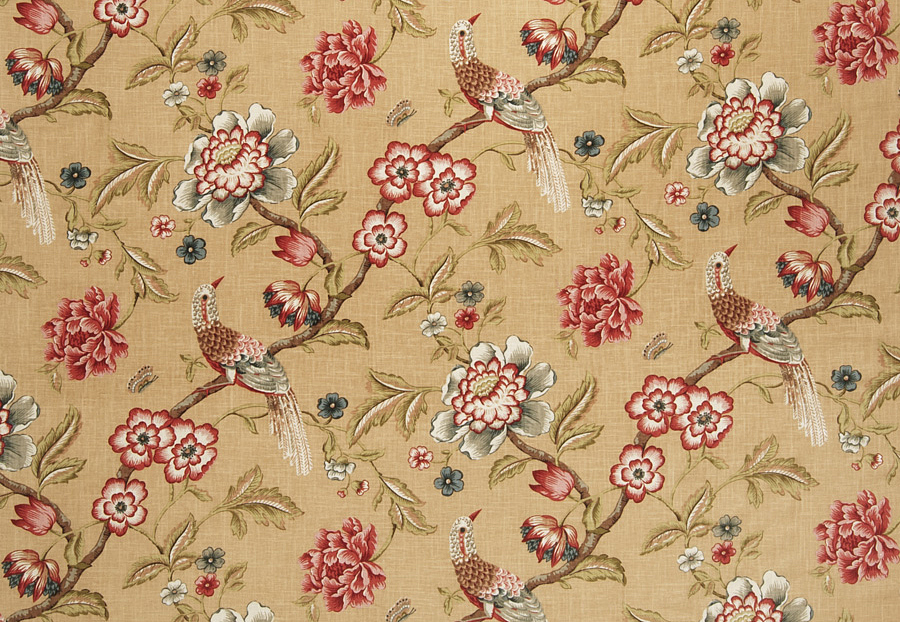 Ткань Trend Jaclyn Smith Home red spice 01832 Coffee