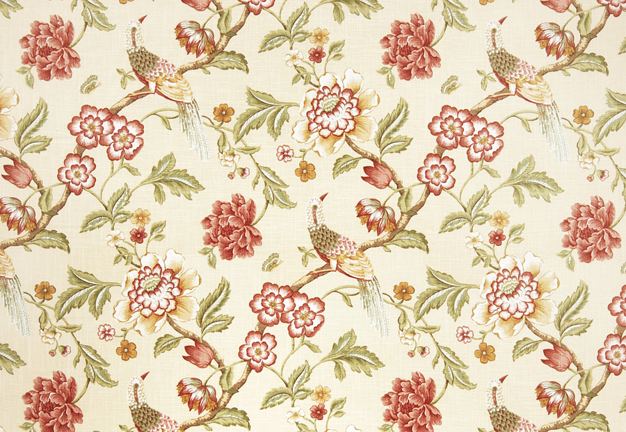 Ткань Trend Jaclyn Smith Home red spice 01832 Oliveberry