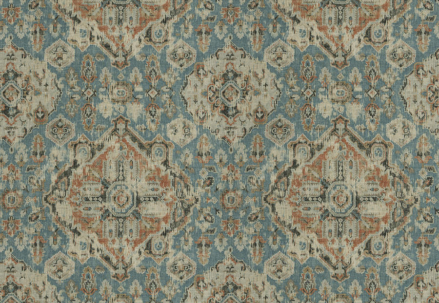 Ткань Trend Lifestyles By Color vol.IX Celestial/Coral 04567/ocean