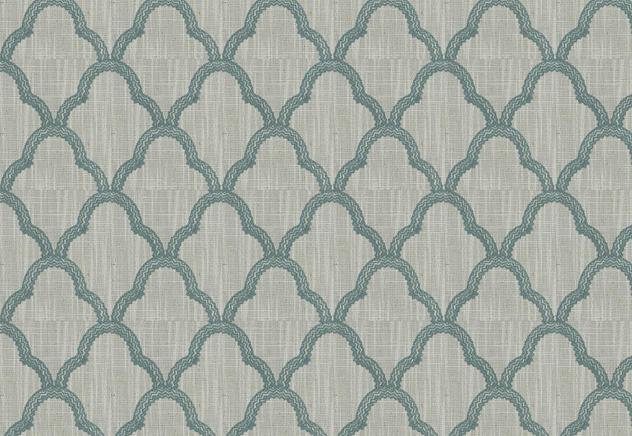Ткань Trend Lifestyles By Color vol.IX Celestial/Coral 04578/teal