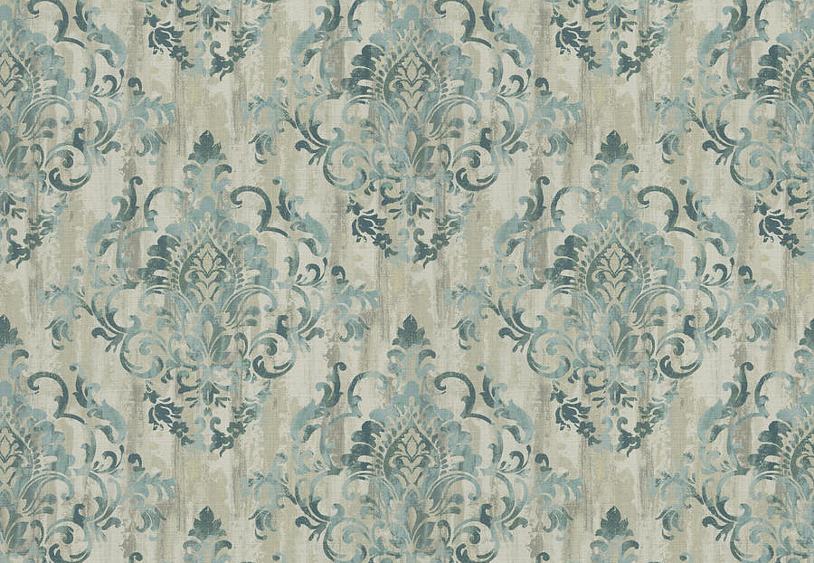 Ткань Trend Lifestyles By Color vol.IX Celestial/Coral 04590/teal