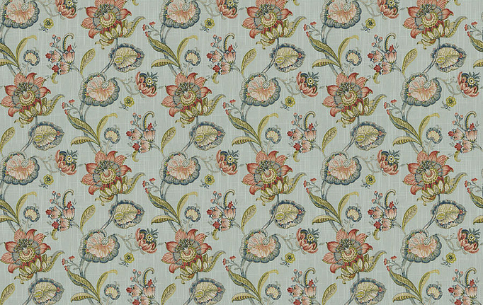 Американская ткань Trend, коллекция Lifestyles By Color vol.IX Celestial/Coral, артикул 04605/robin'segg