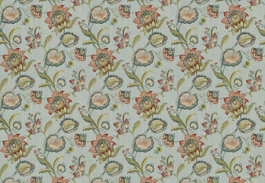 Ткань Trend Lifestyles By Color vol.IX Celestial/Coral 04605/robin'segg