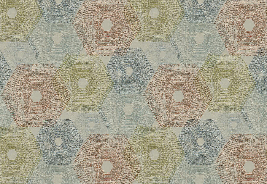 Ткань Trend Lifestyles By Color vol.IX Celestial/Coral 04612/carnival
