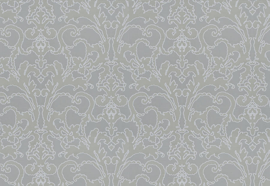 Ткань Fabricut Luxe Nuances Cumulus Breeze BeverlyHillsDamask/Grey