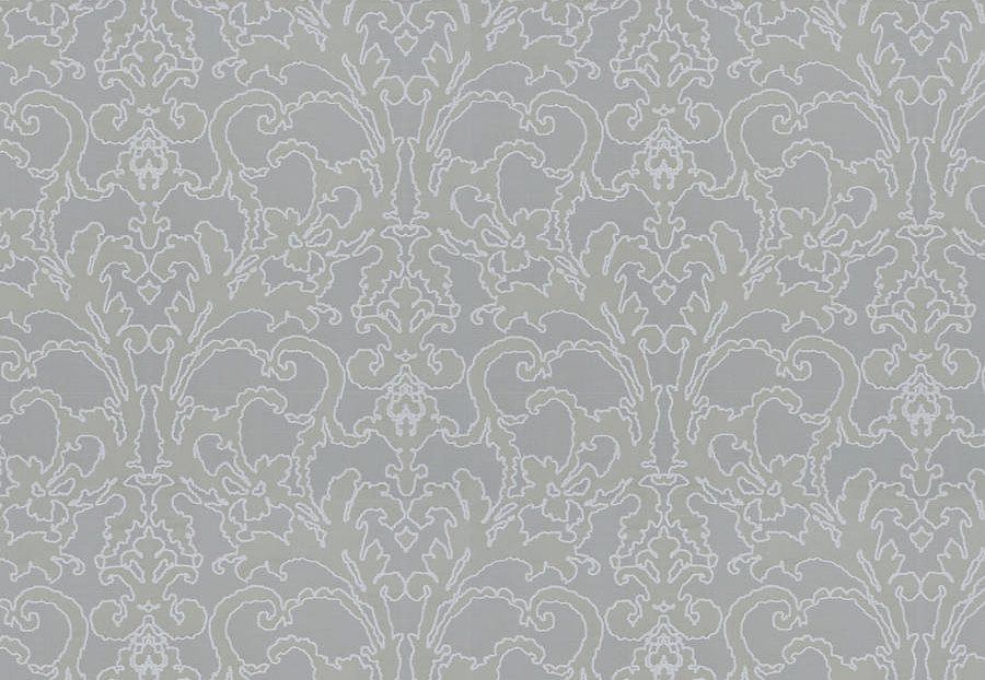 Ткань Fabricut Luxe Nuances Cumulus Breeze BeverlyHillsDamask/Grey