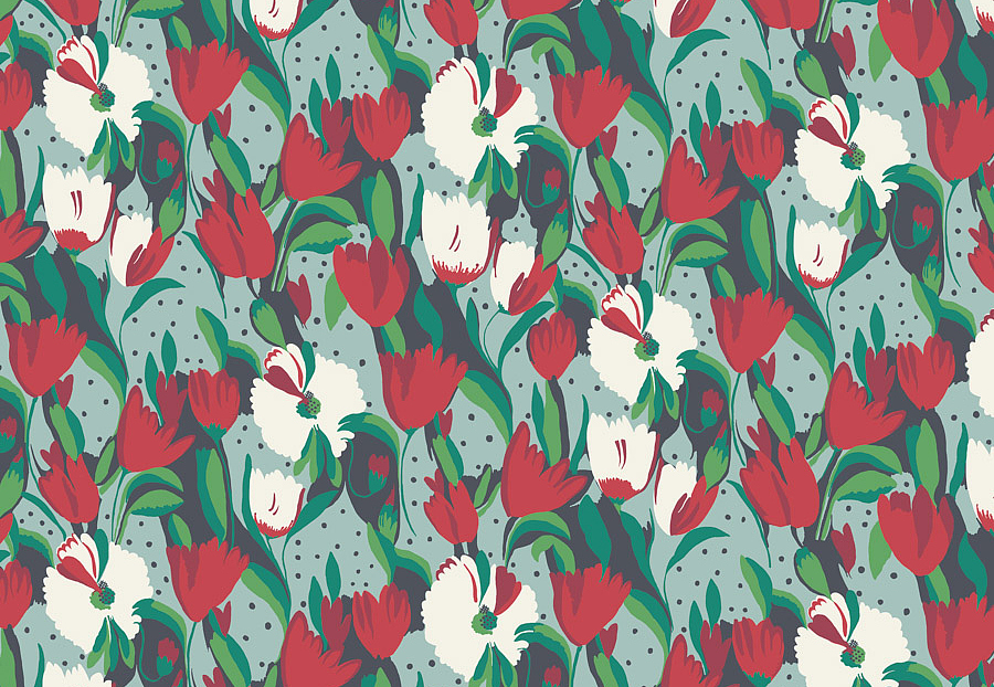 Ткань Blendworth Bazaar Tulip Reign/Persephone