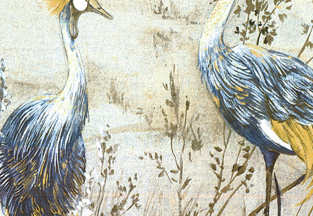 Панно и фотообои Nicolette Mayer Blossom Chinoiserie Crested Crane/Wheat Blue