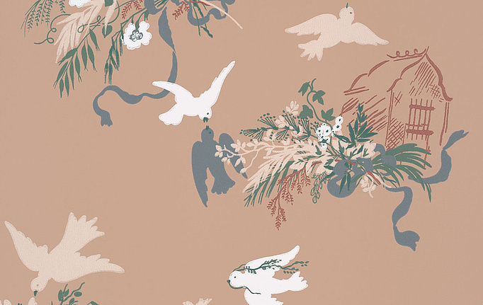 Английские обои Little Greene, коллекция National Trust Papers III, артикул 0263VOMASQU