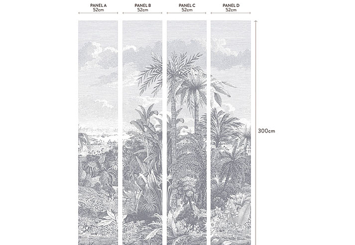 Панно и фотообои 1838 Wallcoverings Murals 1906-133-02
