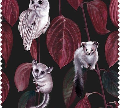 Ткань Witch & Watchman Fabric collection Siberia Dark Fabric