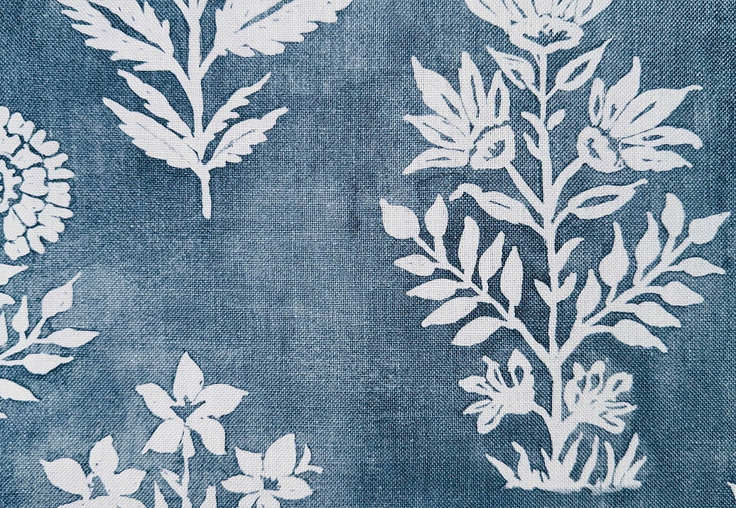 Ткань Galleria Arben Babur FloralBatik/CornflowerBlue