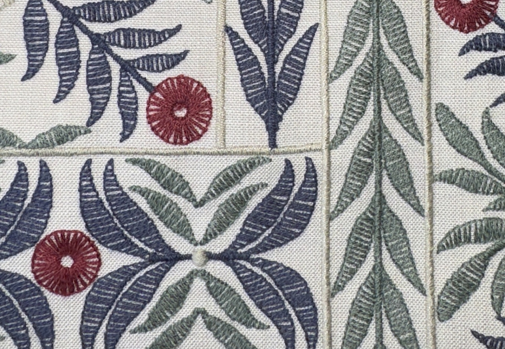 Ткань Galleria Arben Babur MughalGarden/Indigo/Cochineal