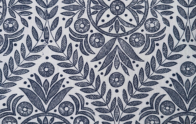 Бельгийская ткань Galleria Arben, коллекция Babur, артикул PavillionTrellis/Indigo