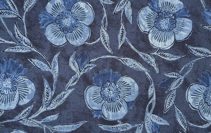 Бельгийская ткань Galleria Arben, коллекция Babur, артикул PondicherryTrail/Indigo