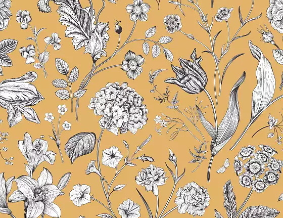 Ткань Серебрянная Студия (Silver Studio) Timeless Botanic D514/04/TW