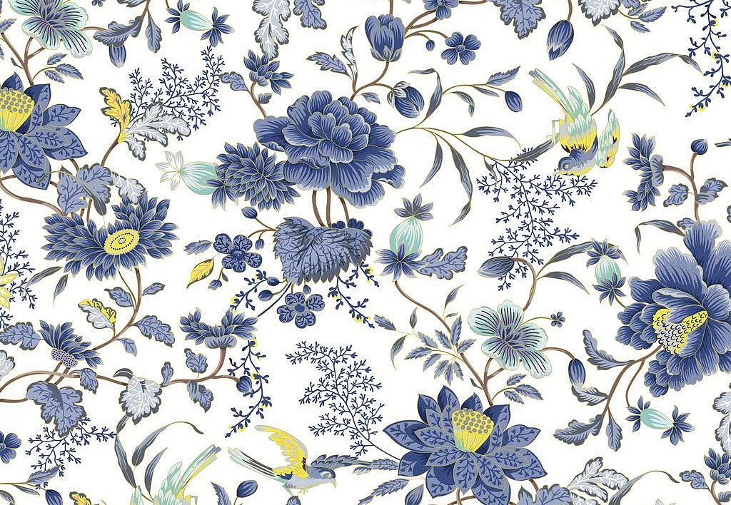 Ткань Marufabrics Florium Amorilas/Blue