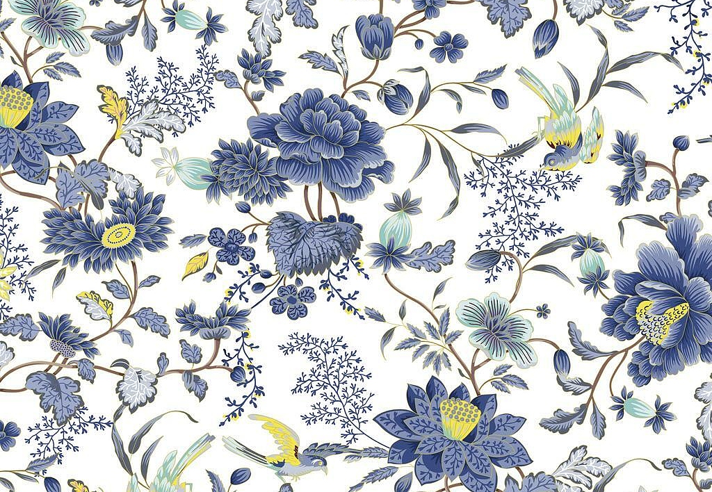 Ткань Marufabrics Florium Amorilas/Blue