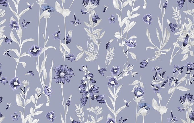 Российская ткань Marufabrics, коллекция Florium, артикул Cornflower/Blue