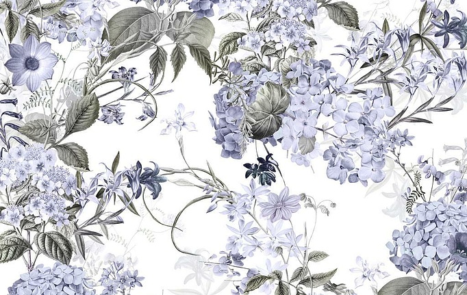 Российская ткань Marufabrics, коллекция Florium, артикул Gortensia