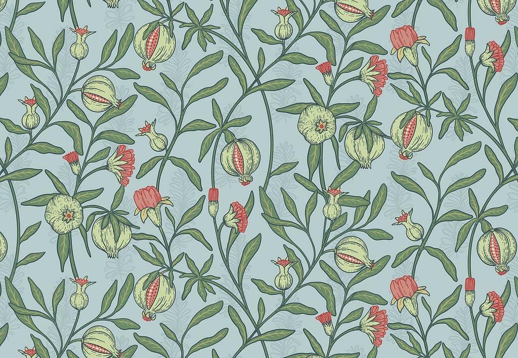 Ткань Marufabrics Florium Granate