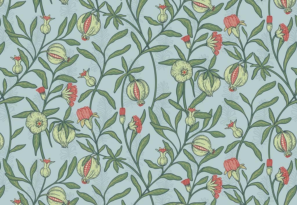 Ткань Marufabrics Florium Granate