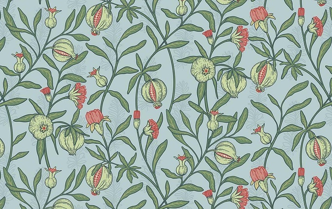 Российская ткань Marufabrics, коллекция Florium, артикул Granate