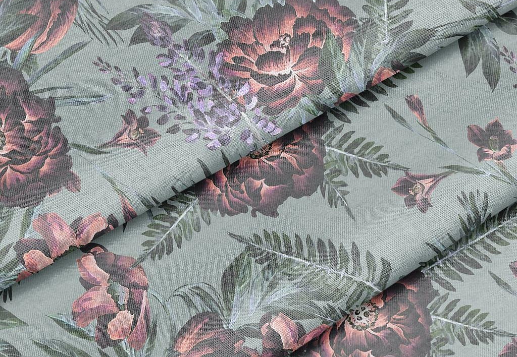 Ткань Marufabrics Florium Magenta/Green