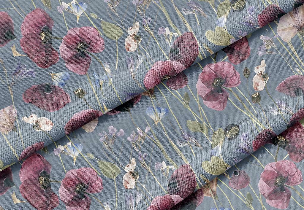 Ткань Marufabrics Florium Meadow/Blue