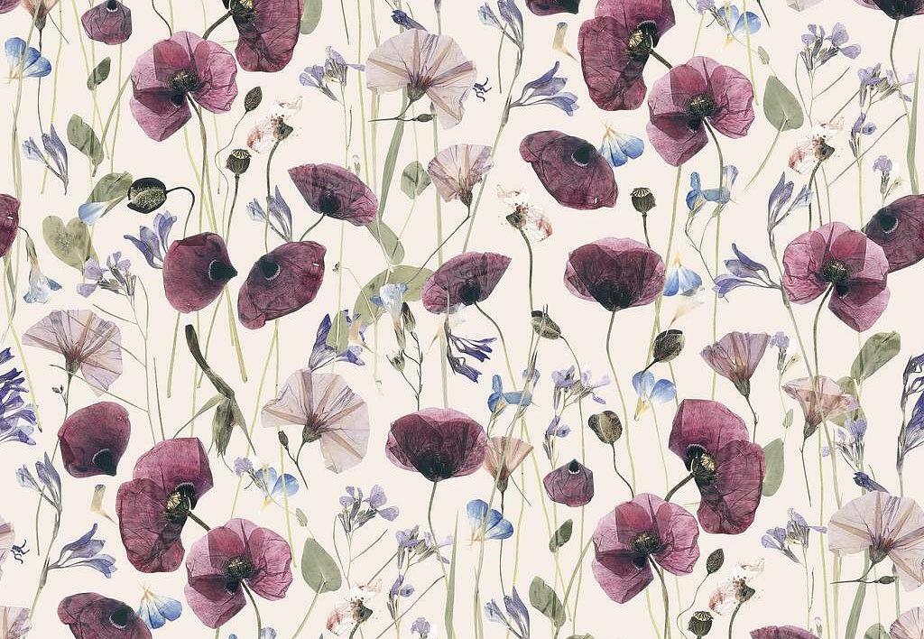 Ткань Marufabrics Florium Meadow/Pink