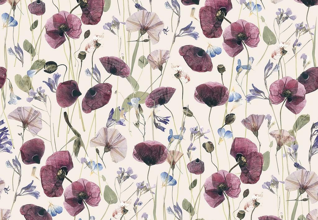 Ткань Marufabrics Florium Meadow/Pink