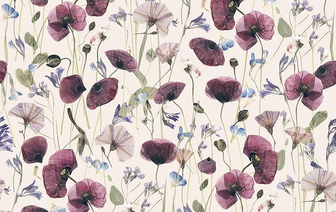 Российская ткань Marufabrics, коллекция Florium, артикул Meadow/Pink