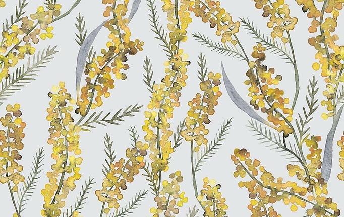 Российская ткань Marufabrics, коллекция Florium, артикул Mimosa/Grey
