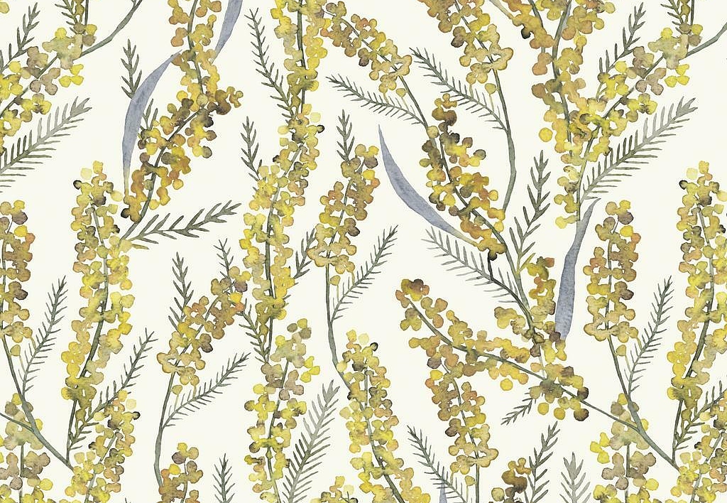 Ткань Marufabrics Florium Mimosa/Linen