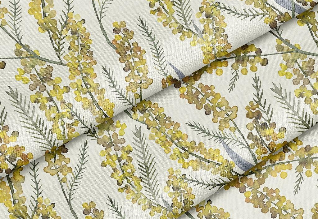 Ткань Marufabrics Florium Mimosa/Linen