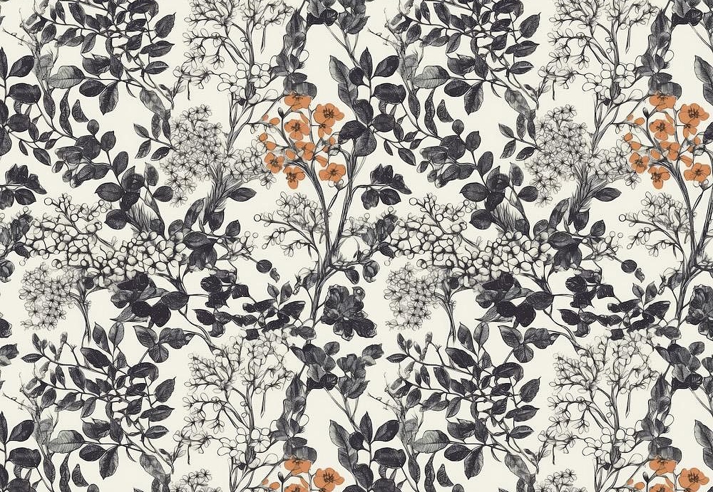 Ткань Marufabrics Florium Orange