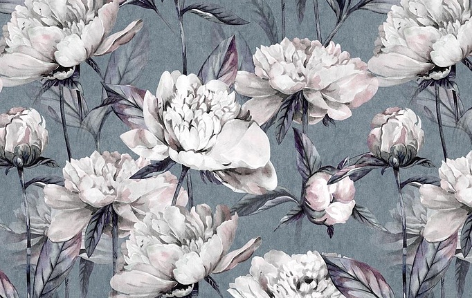 Российская ткань Marufabrics, коллекция Florium, артикул Peones/Blue