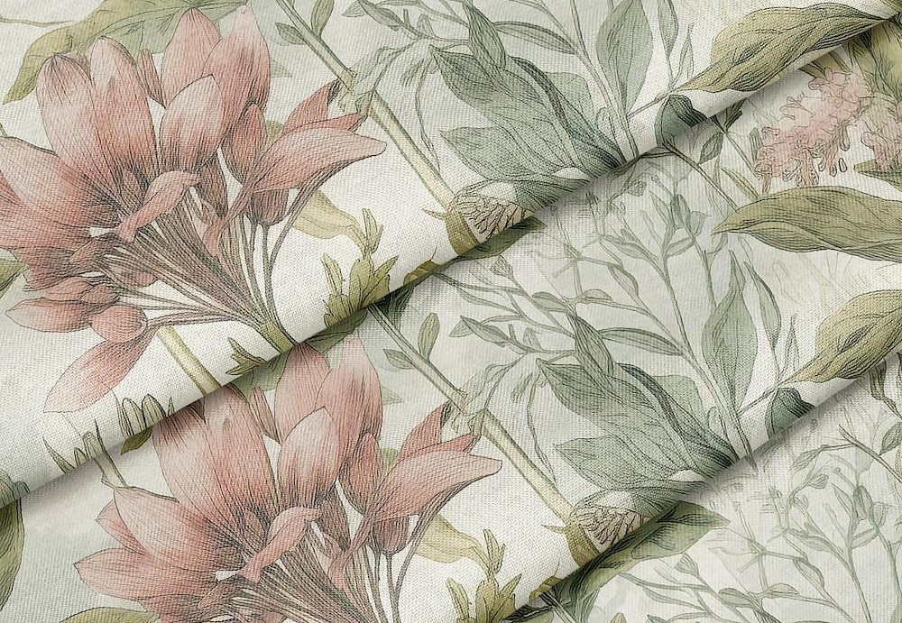 Ткань Marufabrics Florium RetroFlower/1